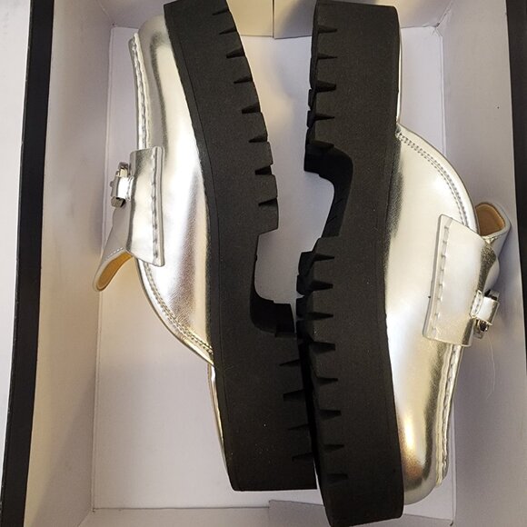 Nine West Womens Duntal Slip- Silver - b046 - Picture 8 of 10